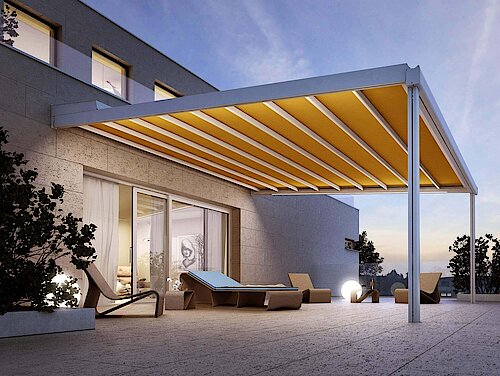 Exklusives Terrassendach für komfortable Außenräume
