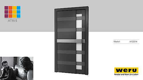 Weru Aluminium Haustüren Atris-style Modell H12014
