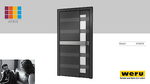 Weru Aluminium Haustüren Atris-style Modell H12014