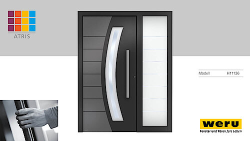 Weru Aluminium Haustüren Atris-life Modell H11136